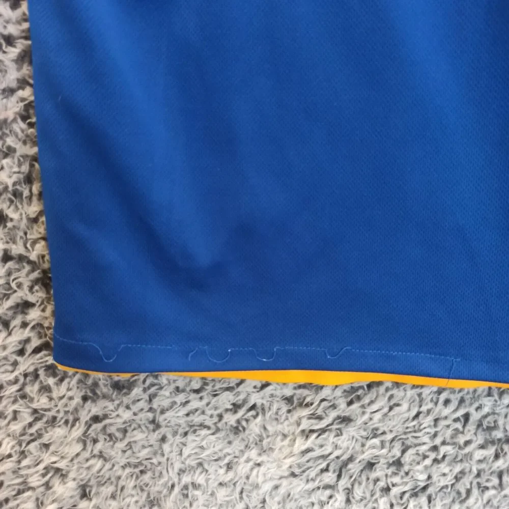 Irving Sport Men Basketball Jersey Medium Reversible Blue Yellow Los Halcones 62 - Picture 7 of 11